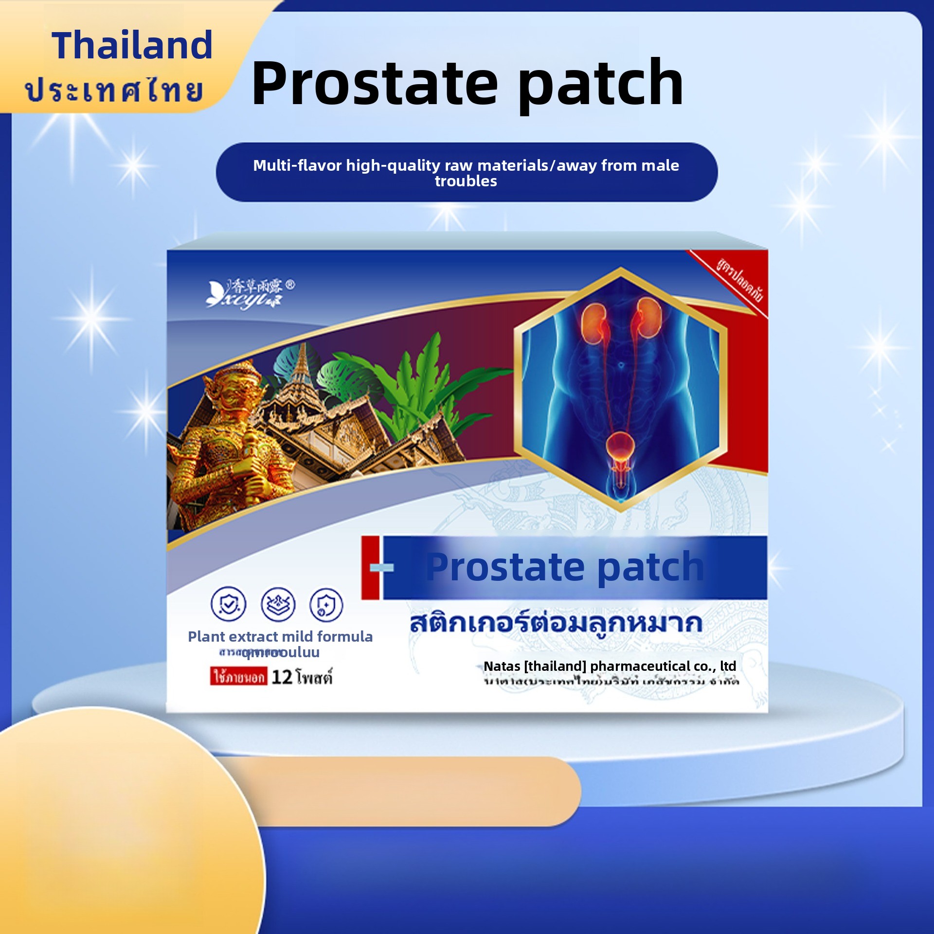 12-Pack Thai Natas Prostate Pa - Herbal Wellness Patches 评论和价格