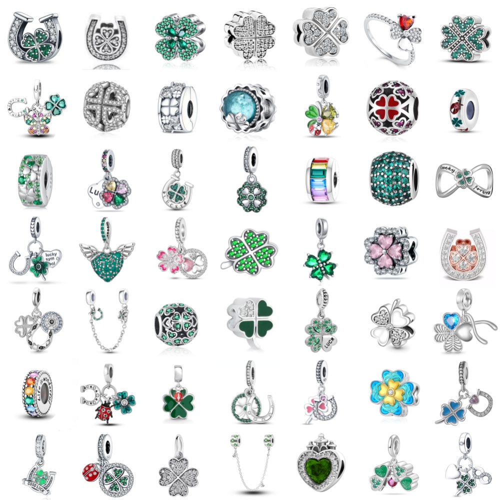 Hot sales 925 Silver Sparkling - Red Clover Flower 评论和价格