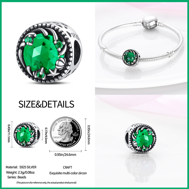 925 Sterling Silver Tree of Li - Red Clover Flower 评论和价格