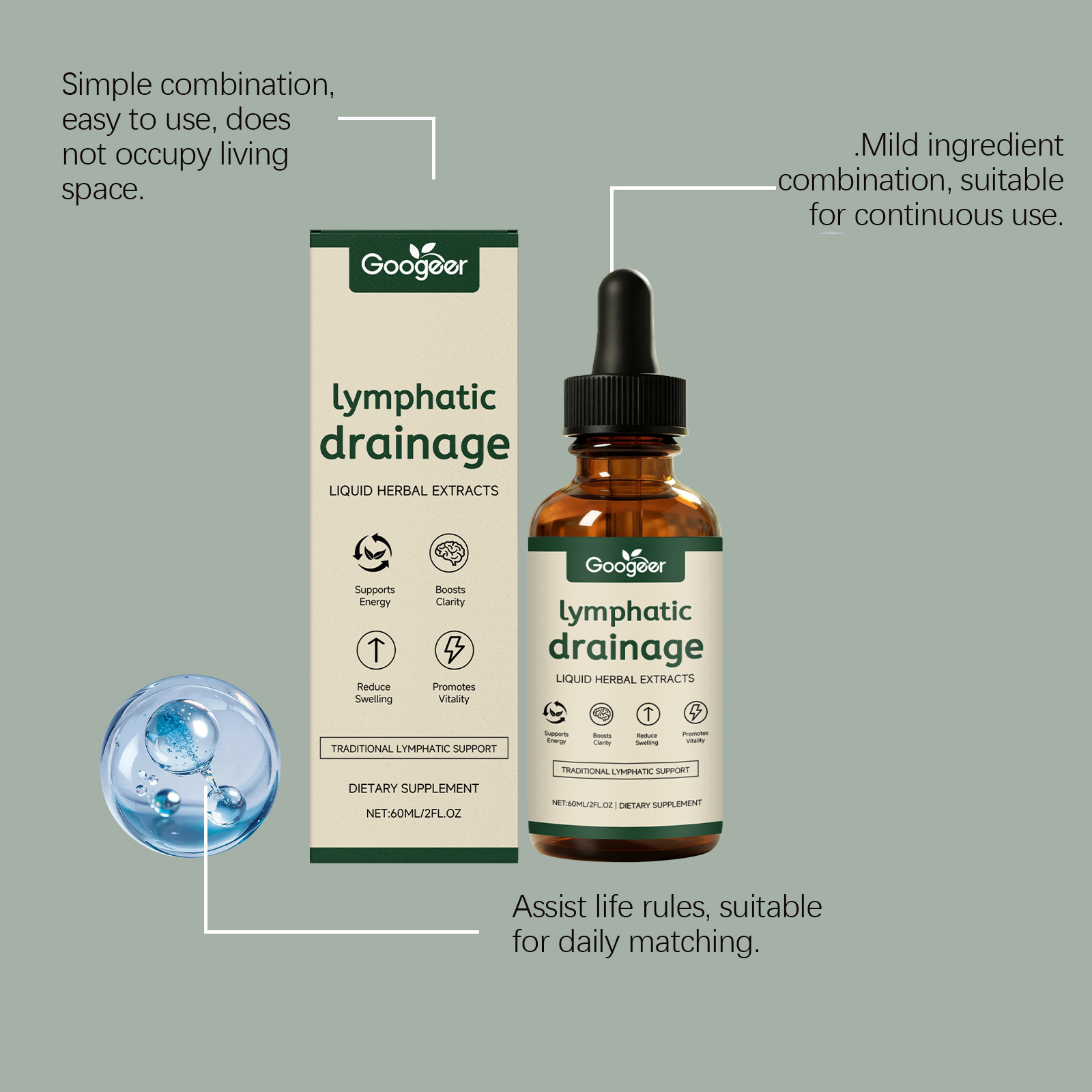 Lymphatic Drainage Drops 11-in - Herbal Weight 评论和价格