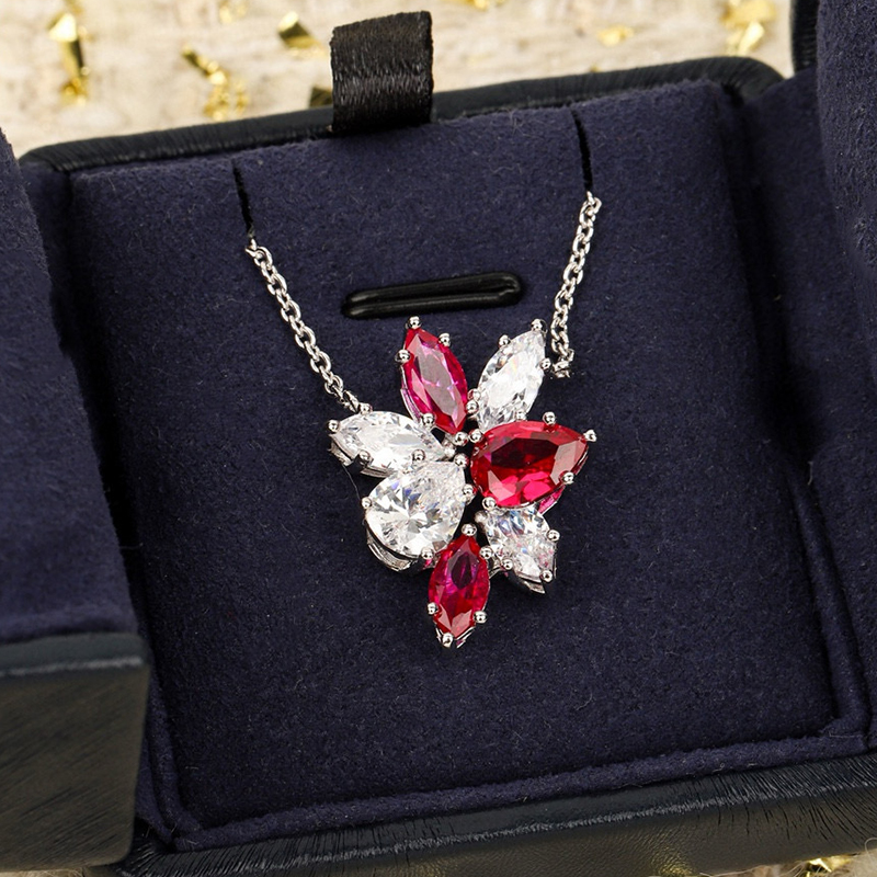 Brand Pure 925 Sterling Silver - Red Clover Flower 评论和价格