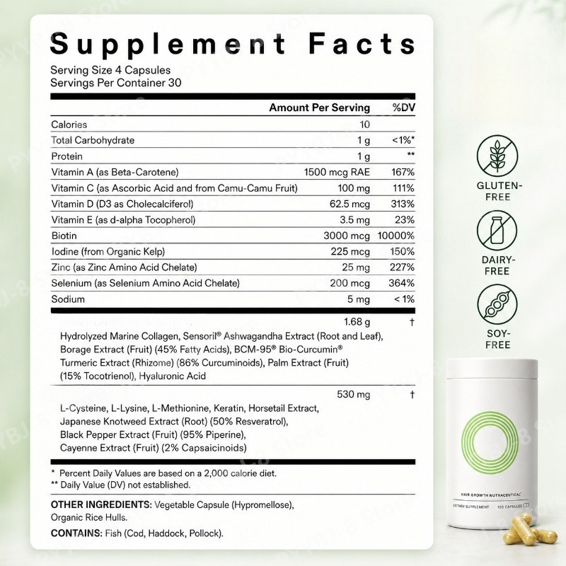 120 Count Women Hair Wellness  - Herbal Wellness In 评论和价格