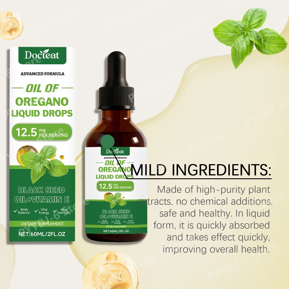 Oregano Oil Liquid Drops 60ml  - Herbal Wellness In 评论和价格