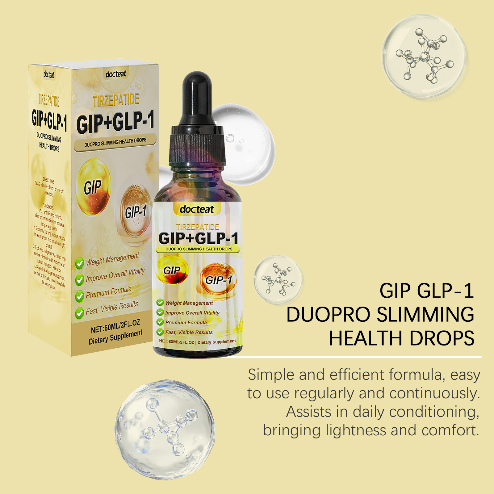 DOCTEAT Slimming Drops Fat Bur - Herbal Weight 评论和价格