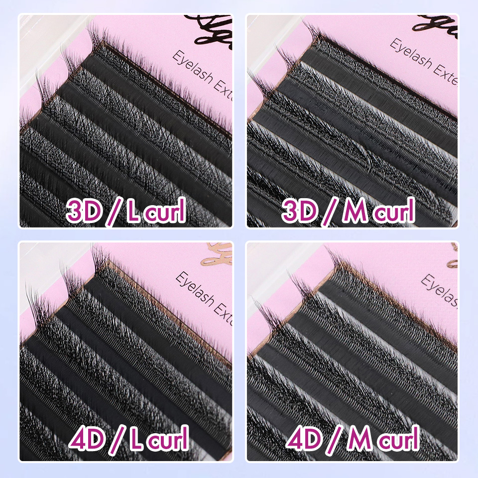 AGUUD L M W Shape Lashes 3D Cl - Red Clover Flower 评论和价格